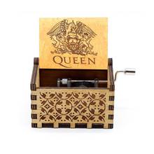 2020 New Wooden Hand-cranked Queen Music Box Halloween Happy Beast and Beauty Love Mother Theme Music Box Christmas Gift 2024 - buy cheap