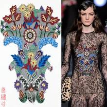 1pcs Beautiful Beaded Sequins Lace Embroidery Applique 3D Flower Floral Patch Motif Costume Wedding Clothes Dress Accessories 2024 - buy cheap