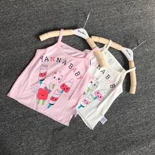 Kids Sleeveless T Shirt Cartoon Vest Kids Crop Tops Summer Underwear Cotton Tanks Baby Girls Boys Camisole 2024 - buy cheap
