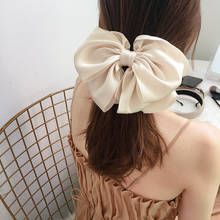 Korean Large Bow Hairpin Multilayer Satin Hairgrips Chiffon Bowknot Ribbon Butterfly Hair Clip Lady Girls Women Hair Accessories 2024 - buy cheap