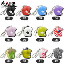 JAER Riding Sport Key Chain Ring Motorcycle Helmet Hat Keychains Small Accessories 12 Colors 2024 - buy cheap