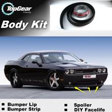 Bumper Lip Deflector Lips For Dodge Charger 2006~2020 Front Spoiler Skirt For TopGear Fans Car Tuning / Body Kit / Strip 2024 - buy cheap