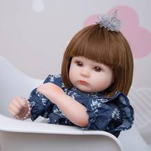 Handmade Newborn Silicone Reborn Toddler Baby Dolls 42 CM Cloth Body Boneca Reborn Doll Toys Kids Playmate Birthday Gift 2024 - buy cheap