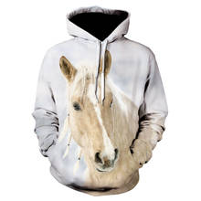 2020 Hot Sweatshirt Men/ Women 3D Hoodies Print Brown Horse Animal Pattern Pullover Unisex Casual Creative Oversized Hoodies 2024 - buy cheap