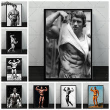 Arnold Schwarzenegger-Póster de culturismo impreso, arte de pared, carteles, pintura en lienzo, imagen para sala de estar, decoración del hogar 2024 - compra barato