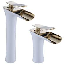Brand New Polished Basin Sink Water Tap Single Lever Single Faucet Mixer Hole Deck Mounted Basin Bathroom Faucet 2024 - buy cheap