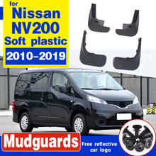 Para-lamas frontais e traseiros de plástico macio para nissan nv200 2014-2019, 4 peças 2024 - compre barato