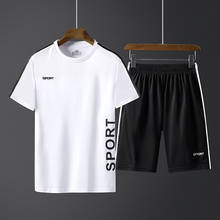 Sports Suit Men's Short Sleeve + Shorts Summer Quick-drying T-shirt Fitness Running Sportswear 2 Piece Suit 2024 - buy cheap