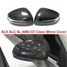 R172 Carbon Fiber Mirror Cover for Mercedes-benz SLK SLC SL AMG GT Add-on Side Door Rearview SLK200 250 SLC300 SLC260 2012-2019 2024 - buy cheap