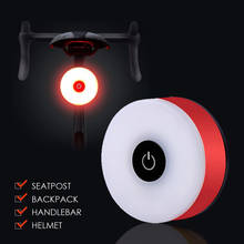 Водонепроницаемый задний фонарь для велосипеда, светодиодный предупреПредупреждение фонарь с USB, 5 режимов зарядки, для горного велосипеда, шлема, рюкзака светильник аксессуар 2024 - купить недорого