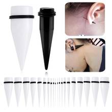 2PCS Acrylic UV Ear Taper Plugs Tunnels Punk Earring Expanders Ear Gauges Stretcher Piercing Lobe Earrings Body Jewelry 2024 - buy cheap