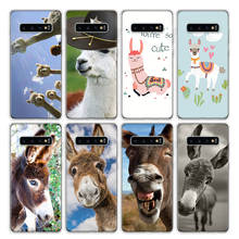 Cute alpaca donkey Phone Case For Samsung Galaxy S20 FE S22 S21 Ultra S10 Lite S9 S8 Plus S7 Edge J4 Soft TPU Back Cover 2024 - buy cheap