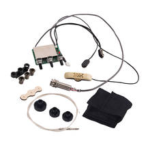 Practical Acoustic Folk Guitar Sound Hole EQ Piezo Pickup Preamp Wiring Harness DIY 2024 - buy cheap