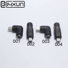 Eclyxun 1 pces 5.5x2.1mm fêmea para mini/micro usb macho 5 pinos dc plugue de alimentação 90/180 graus conector adaptador para v8 android 2024 - compre barato