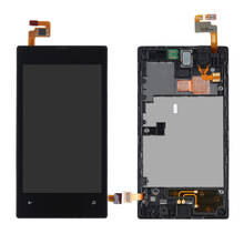 4 ''для Nokia Lumia 520 LCD сенсорный экран с рамкой для NOKIA 520 сенсорный дисплей дигитайзер сборка Замена 2024 - купить недорого