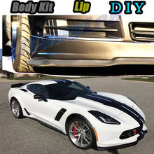 Car Bumper Lip Front Spoiler Skirt Deflector For Chevrolet Corvette Tune Car Modified Body Kit VIP Hella Flush Lips 2024 - buy cheap