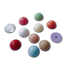 Resin Plastic Flat Back Round Dent Acrylic Cabochon Earring Accessories Wholesale Jewelry Component Diy Material 20pcs 2024 - buy cheap