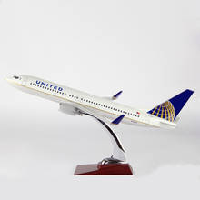 40cm Airplanes United Airlines Boeing B737 Airplane Resin Diecast Plane Model Toys Kids Gifts Aircraft Model Collectible Display 2024 - buy cheap