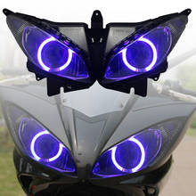 Montaje de faro delantero personalizado para proyector, compatible con Yamaha FZ6S 2003-2009 2004 2005 2006 2007, faro de motocicleta FZ6S 2024 - compra barato