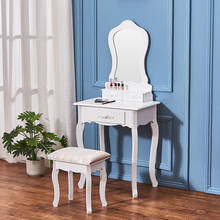 Panana princess, туалетный столик для девочек, высококачественный косметический столик и табурет, зеркало для маленьких детей, для спальни, подарок для девочек 2024 - купить недорого