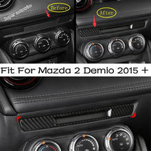 Lapetus Central Control Instrument Decoration Strip Cover Trim Fit ABS Fit For Mazda 2 Demio 2015 - 2019 Accessories Interior 2024 - buy cheap