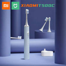 Новая Ультразвуковая электрическая зубная щетка Xiaomi T500C, беспроводная перезаряжаемая Водонепроницаемая ультразвуковая зубная щетка Mijia, управление через приложение Mijia 2024 - купить недорого