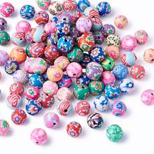 200pcs 8 10 12mm Mixed Color  Handmade Polymer Clay Beads Round for Jewelry Making DIY Bracelet Necklace Accessories Finding 2024 - buy cheap