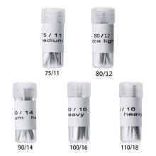 Máquina de costura, cabeça esférica prateada para costura, acessórios de máquina de costura diy, 80/12, 90/14, 100/16, 110/18 e outros 2024 - compre barato