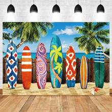 Yeele Summer Tropical Sea Seaside Surfboard Beach Party Birthday Photography Backdrop Background Vinyl Photocall Photophone 2024 - buy cheap