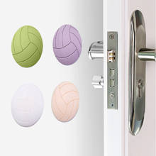 Rubber Collision Buffer Wall Sticker Volleyball Model Buffer Door Lock Collision Protective Wall Mute 3D Wall Stickers 2024 - buy cheap