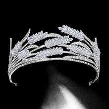 Роскошные хрустальные свадебные тиары с фианитами короны из горного хрусталя, диадема, барочная корона, тиара, свадебные аксессуары для волос 2024 - купить недорого