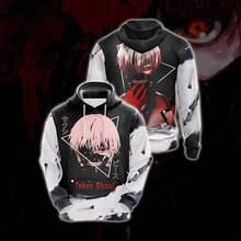 Anime tokyo ghoul moletom com capuz 3d estampado capuz jaqueta moletom casaco pulôver 2024 - compre barato