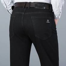 Pantalones vaqueros clásicos para Hombre, pantalón suave de motorista, color negro, novedad 2024 - compra barato