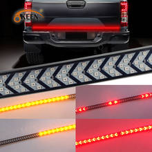 OKEEN Red Yellow 60inch LED Pickup Tailgate Strip 12V Triple Row 5 function Reverse Turn Signal Running for SUV RV Truck IP68 2024 - buy cheap