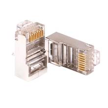 10/20/50Pcs Cat6 Crystal RJ45 Modular Plug Rj-45 Network Cable Connector Adapter w/Metal Shield for TV/TV Box/Router/ADSL 2024 - buy cheap
