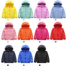 2020 Autumn Winter Warm Down Jackets for Girls Coats for Boys Kids Hooded Outerwear Puffer Coat Children Clothes Size 90-170 2024 - buy cheap