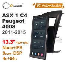 Reproductor Multimedia de vídeo estilo Tesla PX6 para coche, Radio estéreo con navegación GPS para Mitsubishi ASX 1 C4 Peugeot PG 4008 2011-2015 2024 - compra barato