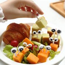 10Pcs/Set Mini Skewers Cute Cartoon Eyes Kawaii Lunch Bento Box Food Fruit Picks Fork Sticks Buffet Sandwich Toppers Decoration 2024 - buy cheap