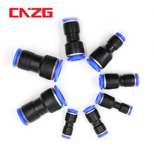 Pneumatic Fittings Fitting Plastic Connector PU PG 4mm 6mm to 8mm 10mm Air water Hose Tube Push in Straight Gas Quick Connectors 2024 - купить недорого