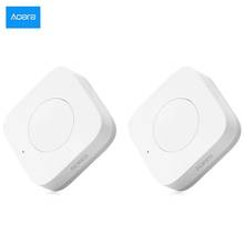 2 Pçs/lote Aqara Aqara Uma Chave de Controle Remoto Interruptor Inteligente Sem Fio Inteligente Home Security Controle APP Sem Gyro 2024 - compre barato