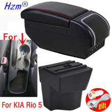 For KIA Rio 5 Armrest Rio 2015 2016 2017 2018 2019 parts dedicated Car Armrest box Storage box car accessories Interior USB 2024 - buy cheap