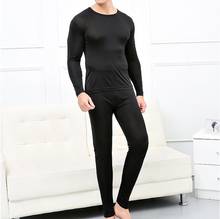 Men's 50% Silk 50% Viscose Base Layer Long Johns Warm Thermal Underwear Set L XL 2XL TG204 2024 - buy cheap