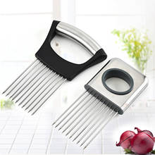 2pcs Onion Vegetables Food slice Assistant Slicers Stainless Steel Vegetable Rack Slicers Meat Slicers Tomato Cutter Knife 2021 2024 - buy cheap