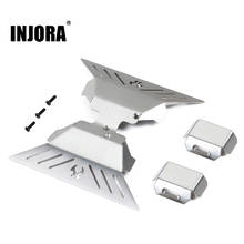 INJORA Stainless Steel Axle Protector Chassis Armor Skid Plate For RC Crawler Axial Capra 1.9 UTB AXI03004 Upgrade Parts 2024 - buy cheap