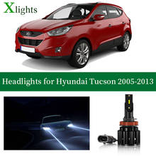 Xlights para Hyundai Tucson 2005 2006 2007 2008 2009 2010 2011 2012 2013 Bombilla LED para faros delanteros Lámpara de haz bajo Luz para faros delanteros Canbus No Error Super Bright Auto Car Accesorios de luz LED 12V 2024 - compra barato