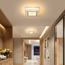 Lâmpada de led redonda para teto, moderno, iluminação quadrada, para quarto, cozinha, corredores, corredor, interior 2024 - compre barato