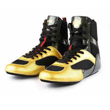 Sapatos de boxe confortáveis, tênis leve de luxo para boxe, com iluminação dourada, tamanho 39-46, novo, 2020 2024 - compre barato