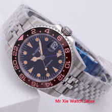 Bliger 40mm Automatic Mechanical Men Watch Luxury Sapphire Crystal Vintage GMT Watch Luminous Waterproof Calendar Wristwatch Men 2022 - buy cheap