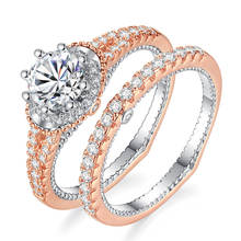 2/terno senhoras anel mini moda charme zircão moda criativa fechado metal anel decoração conjunto festa de casamento jóias presente 2024 - compre barato