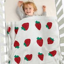 Baby Blankets Knitted Super Soft Newborn Infant Cotton Stroller Bed Sleeping Covers Cute Deer Toddler Girls Boys Sofa Crib Quilt 2024 - buy cheap